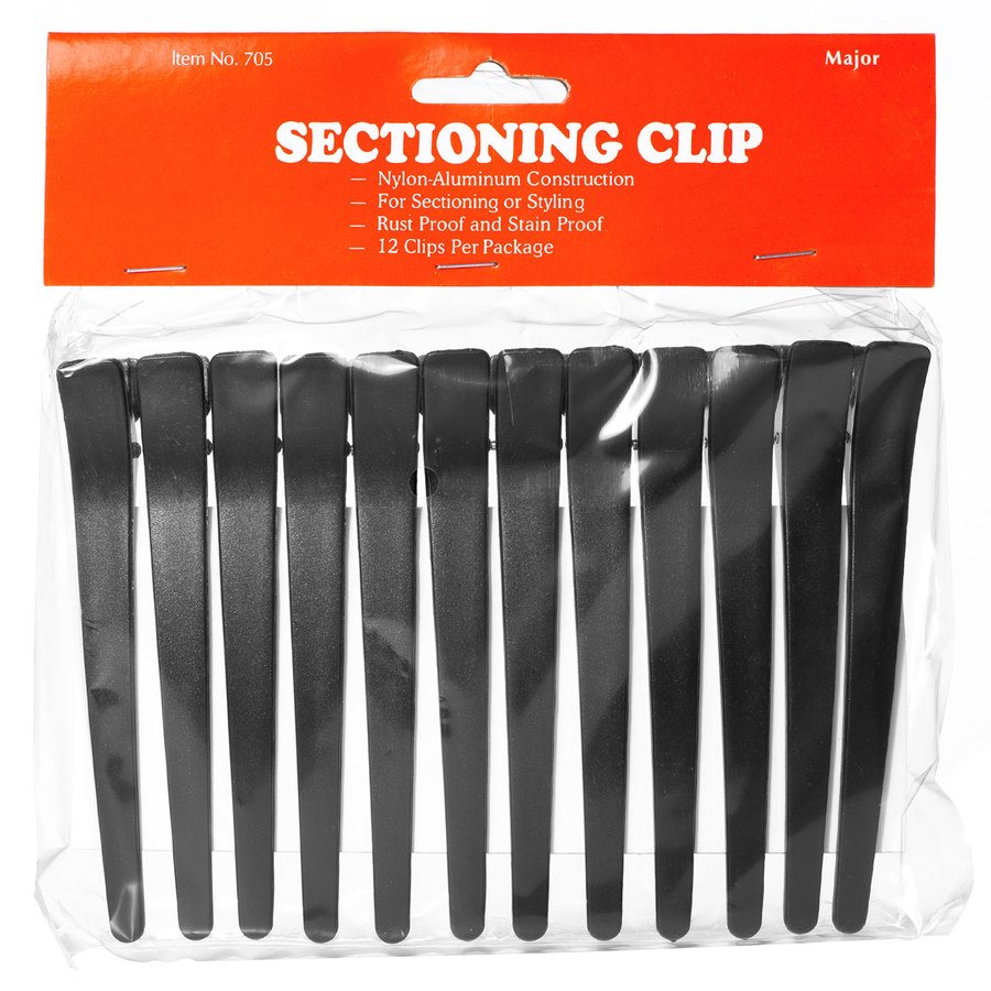 Hair Accessories Sectioning Hair Clips Black 12pcs