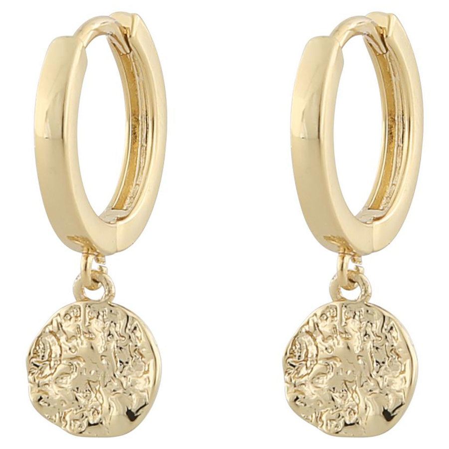 Snö of Sweden Rue Ring Earring Plain Gold