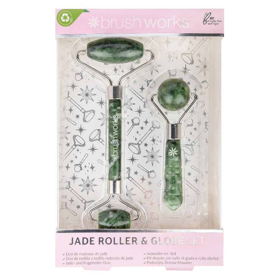 Brushworks Jade Roller & Globe Set 2 st