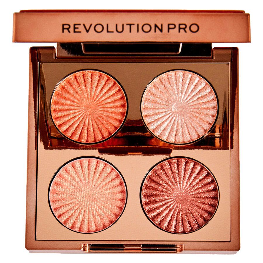 Revolution Pro Goddess Glow Eye Quad Golden Hour Eyeshadow Palett