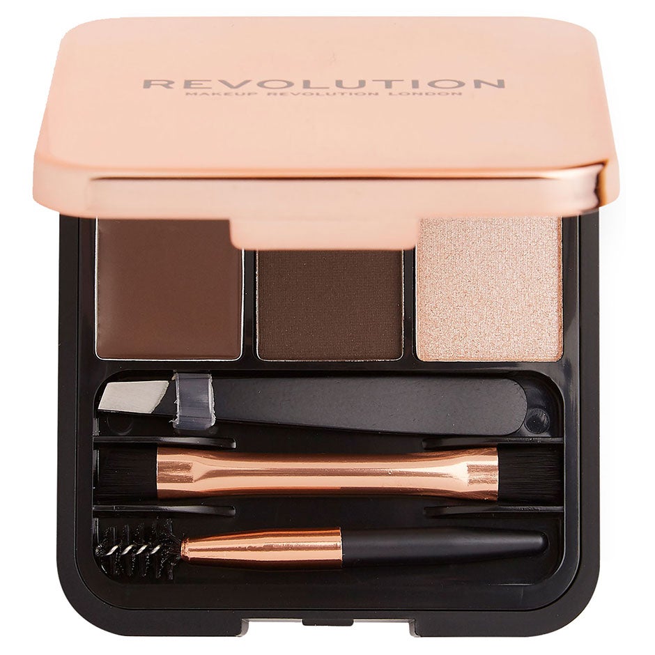 Makeup Revolution Revolution Brow Sculpt Kit Dark Brown