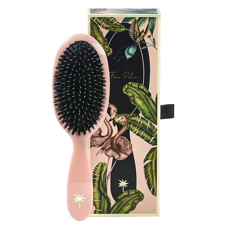 Fan Palm Boar & Nylon Brush Blush Medium