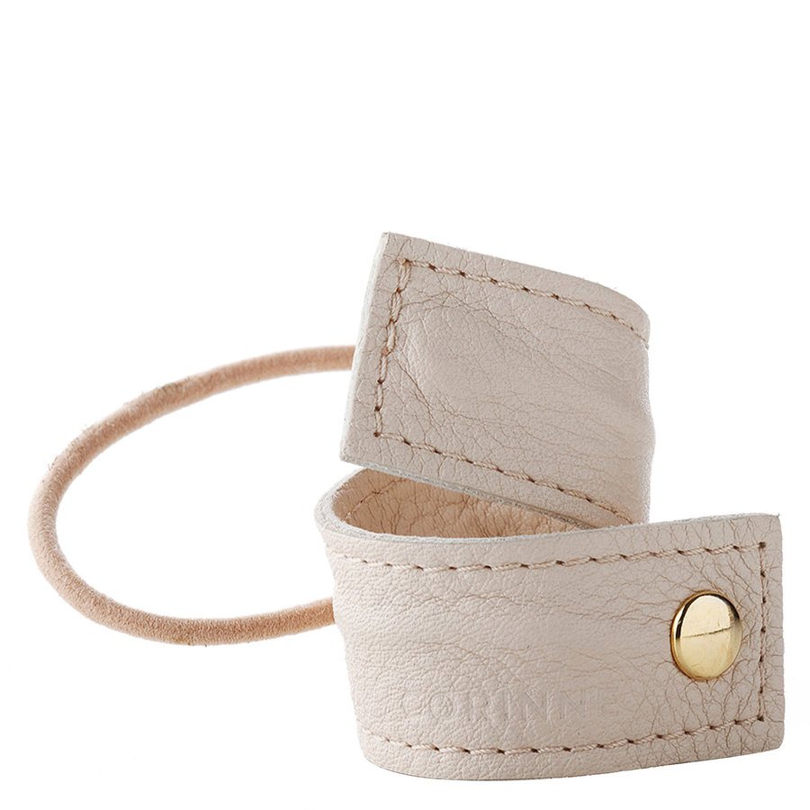 Corinne Leather Band Short Bendable Cream