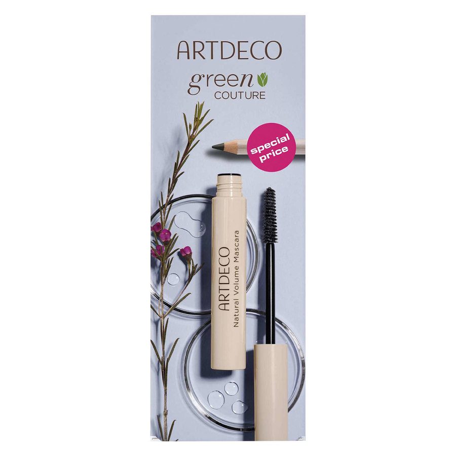 Artdeco Green Couture Natural Volume Mascara + Smooth Eyeliner Se