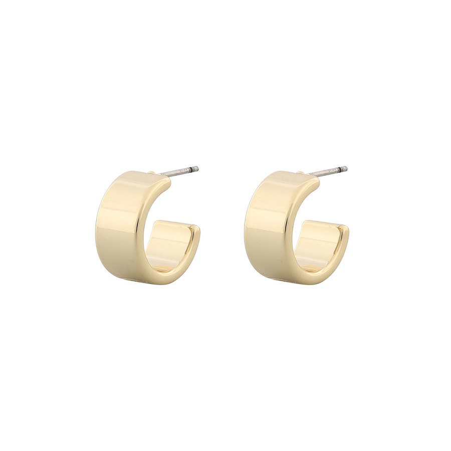 Snö of Sweden Carrie Small Earring Plain Gold 13 mm