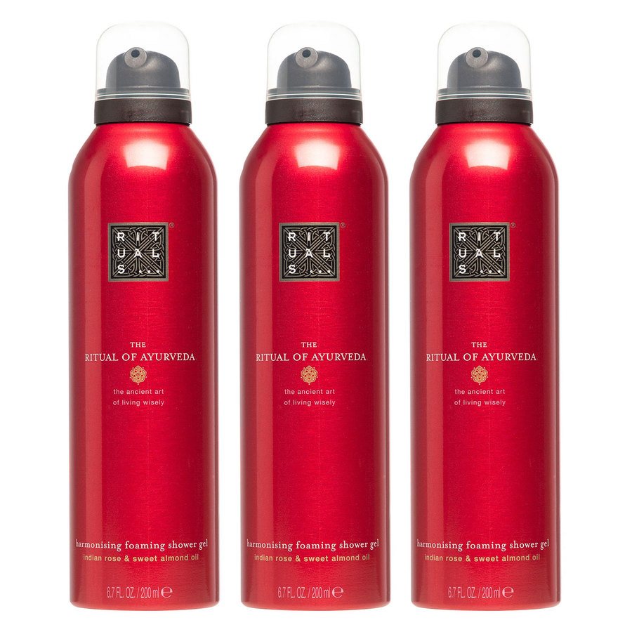 Rituals The Ritual Of Ayurveda Foaming Shower Gel 3 x 200 ml