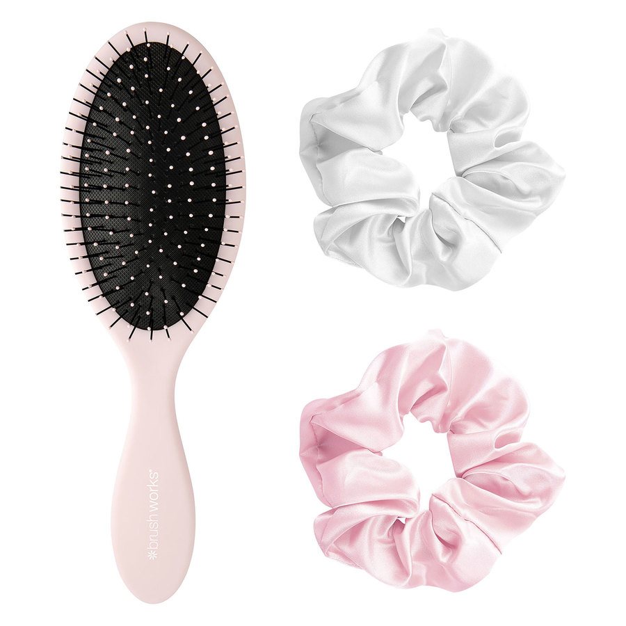 Brushworks Detangling Brush & Satin Scrunchies