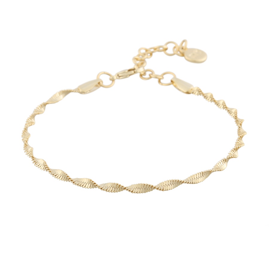 Snö of Sweden Lisbon Bracelet Plain Gold Onesize