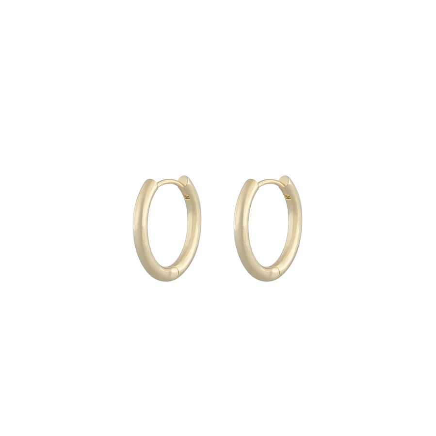 Snö of Sweden Amsterdam Small Earring Plain Gold 20 mm