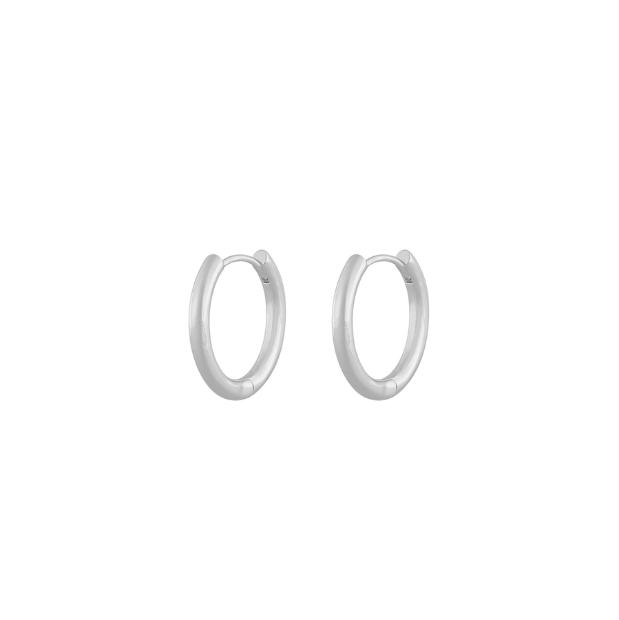 Snö of Sweden Amsterdam Small Earring Plain Silver 20 mm