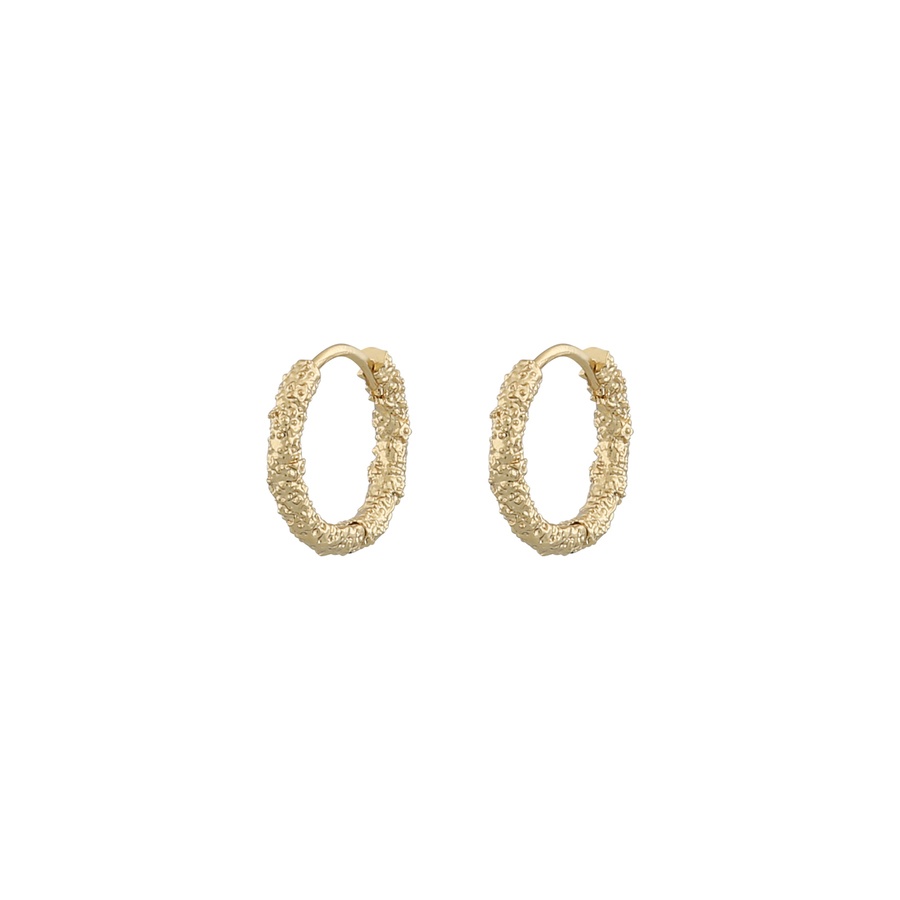 Snö of Sweden Palma Earring Plain Gold 14 mm