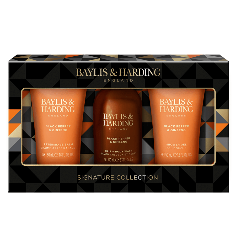 Baylis & Harding Men's Black Pepper & Ginseng Face & Body Set