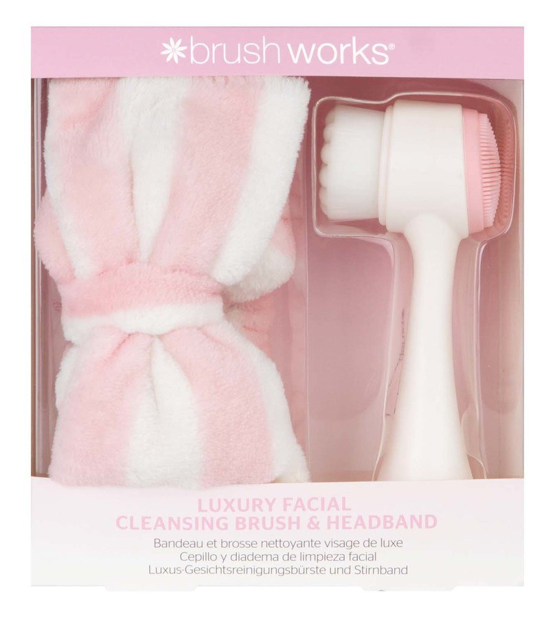 Brushworks Luxury Facial Cleansing Brush & Headband Set 2 st