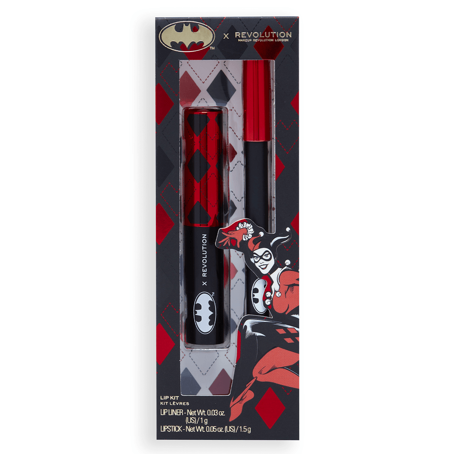 Makeup Revolution x DC Dangerous Red Harley Quinn Lip Kit