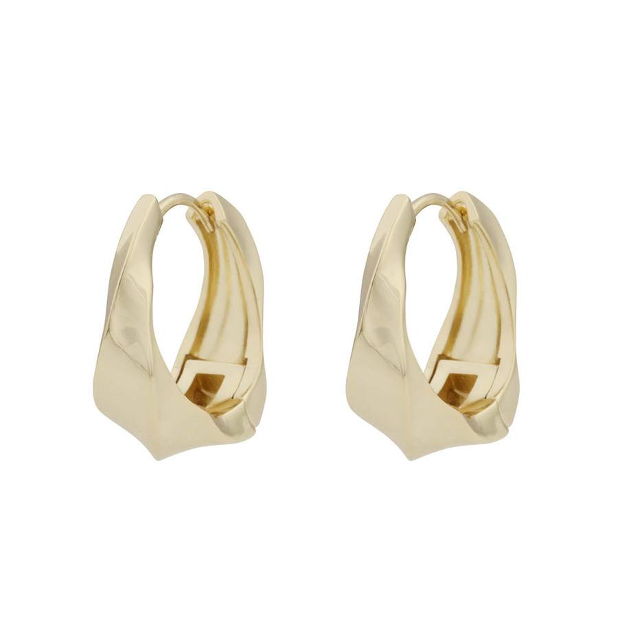 Snö of Sweden Kansas Ring Earrings Plain Gold 21,5 mm