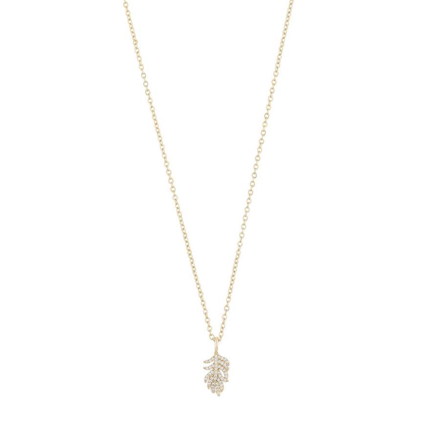 Snö of Sweden North Pendant Necklace Gold/Clear 50 cm