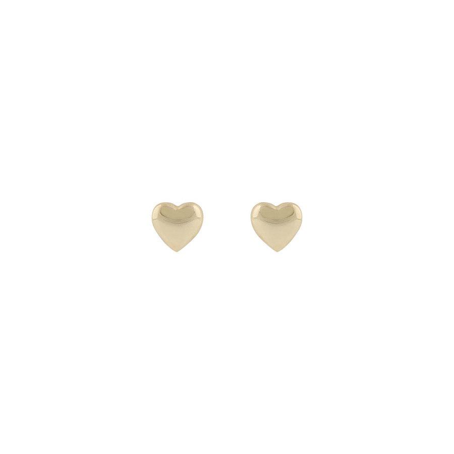 Snö of Sweden Brooklyn Heart Earring Plain Gold Onesize