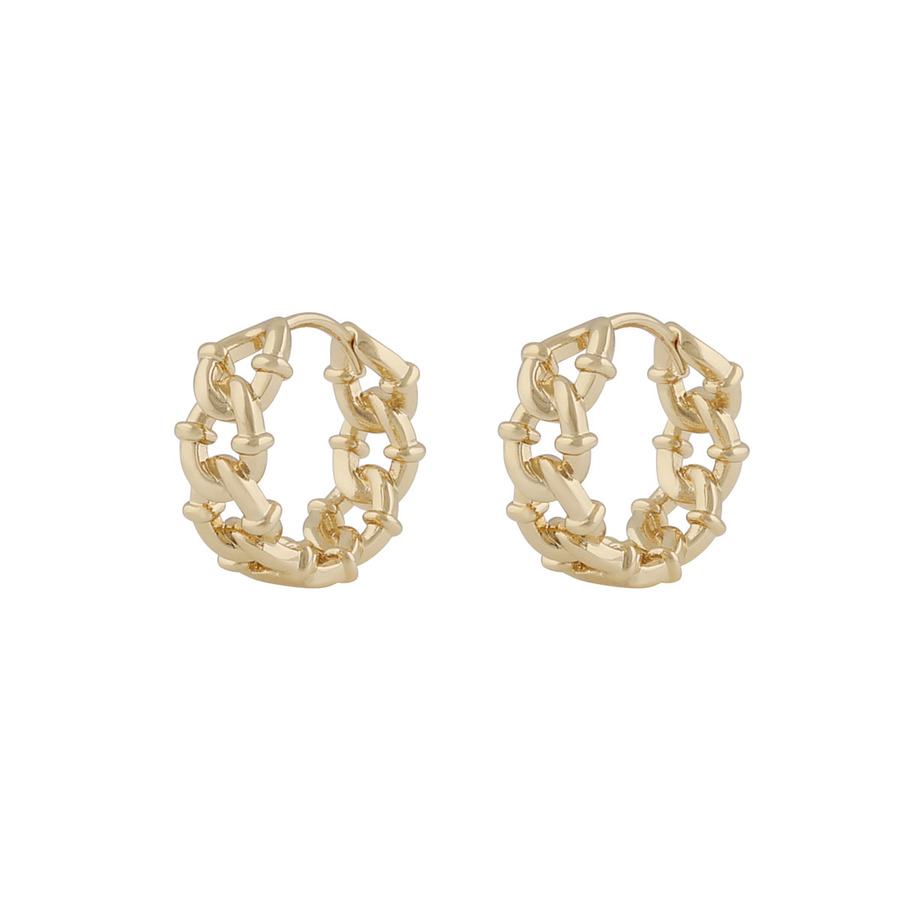 Snö of Sweden Gina Ring Earring Plain Gold Onesize