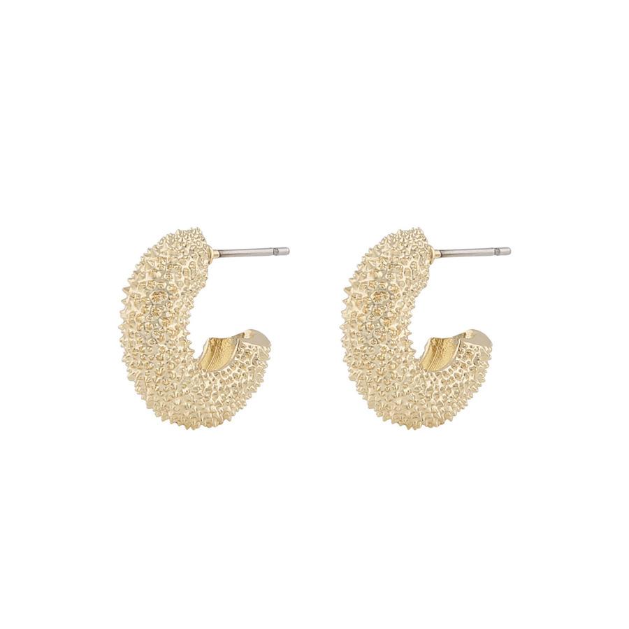 Snö of Sweden Lise Oval Earring Plain Gold Onesize