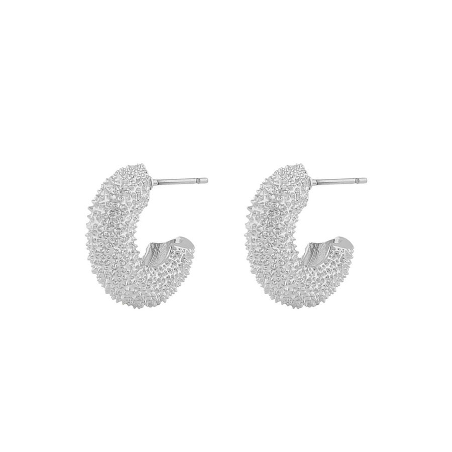 Snö of Sweden Lise Oval Earring Plain Silver Onesize