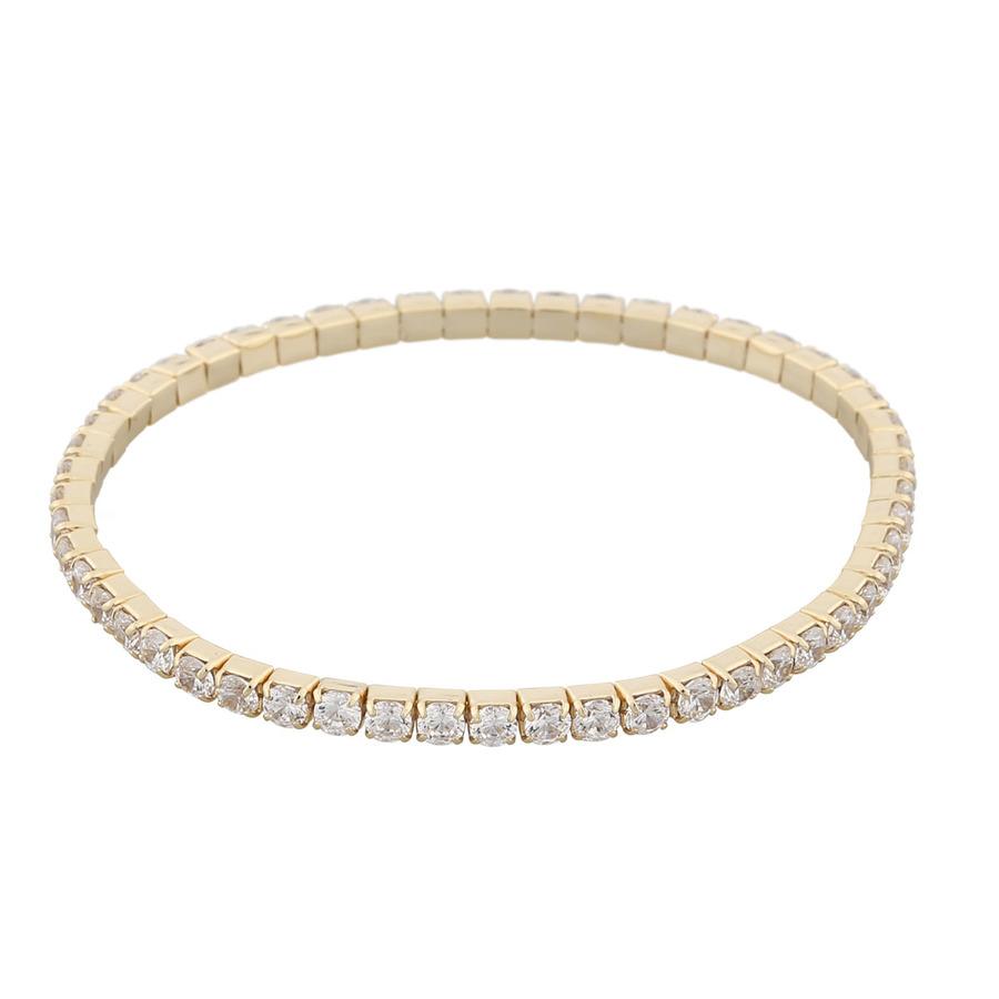 Snö of Sweden Meadow Elastic Bracelet Gold/Clear M/L