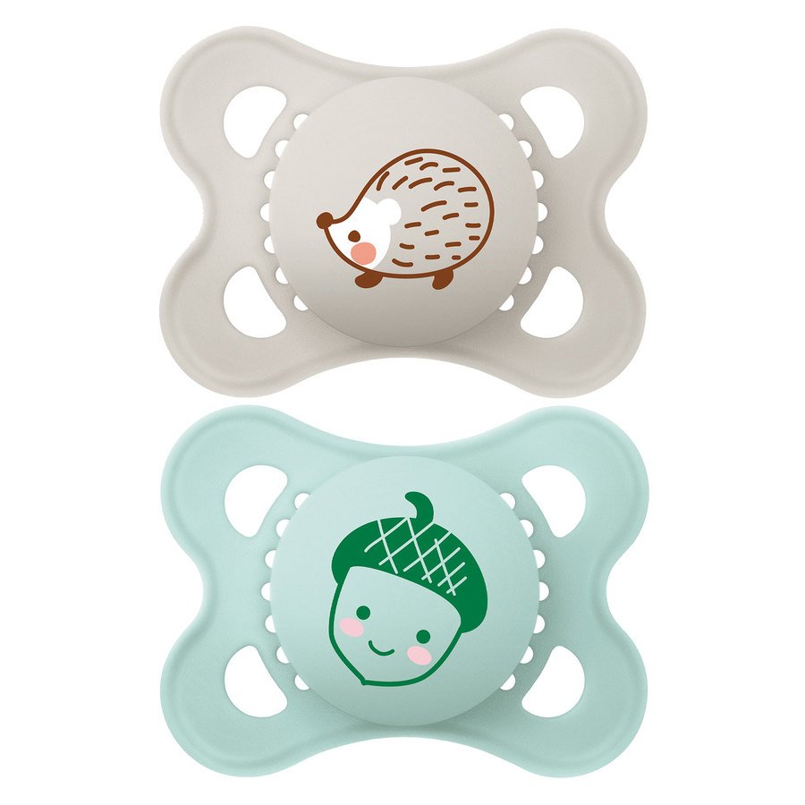 MAM Original 0-6 m Silk Teat Pacifier Neutral X6