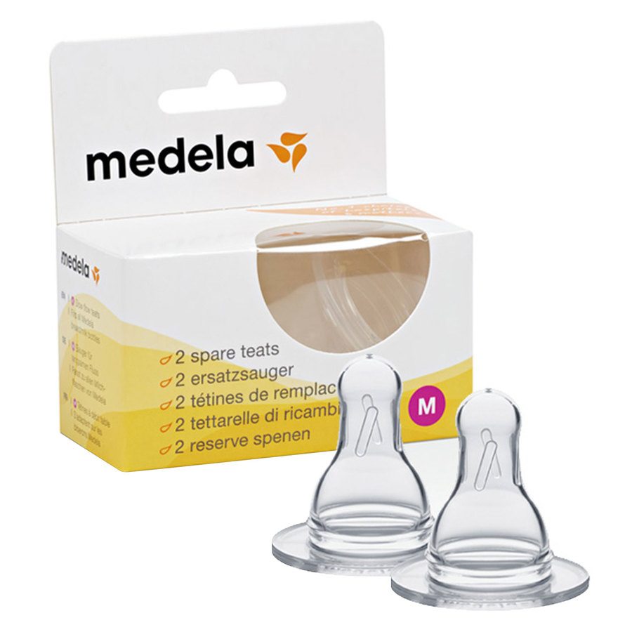 Medela Spare Teats M 3–6 Months 2 st