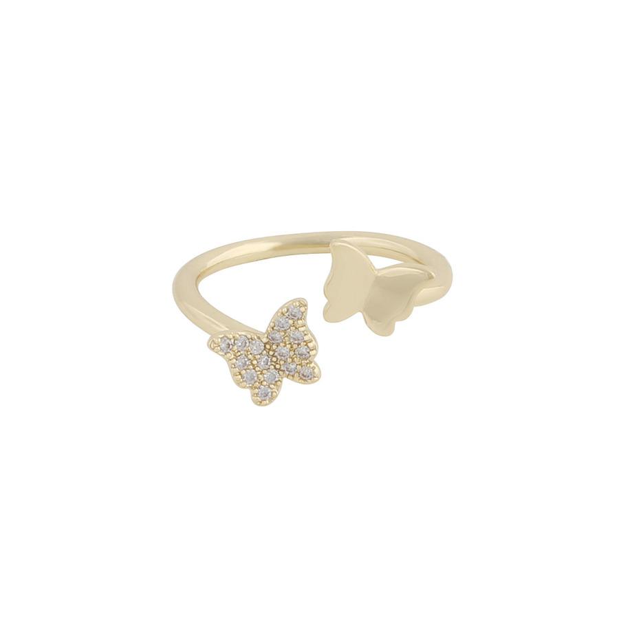 Snö of Sweden Vega Small Ring Gold/Clear L