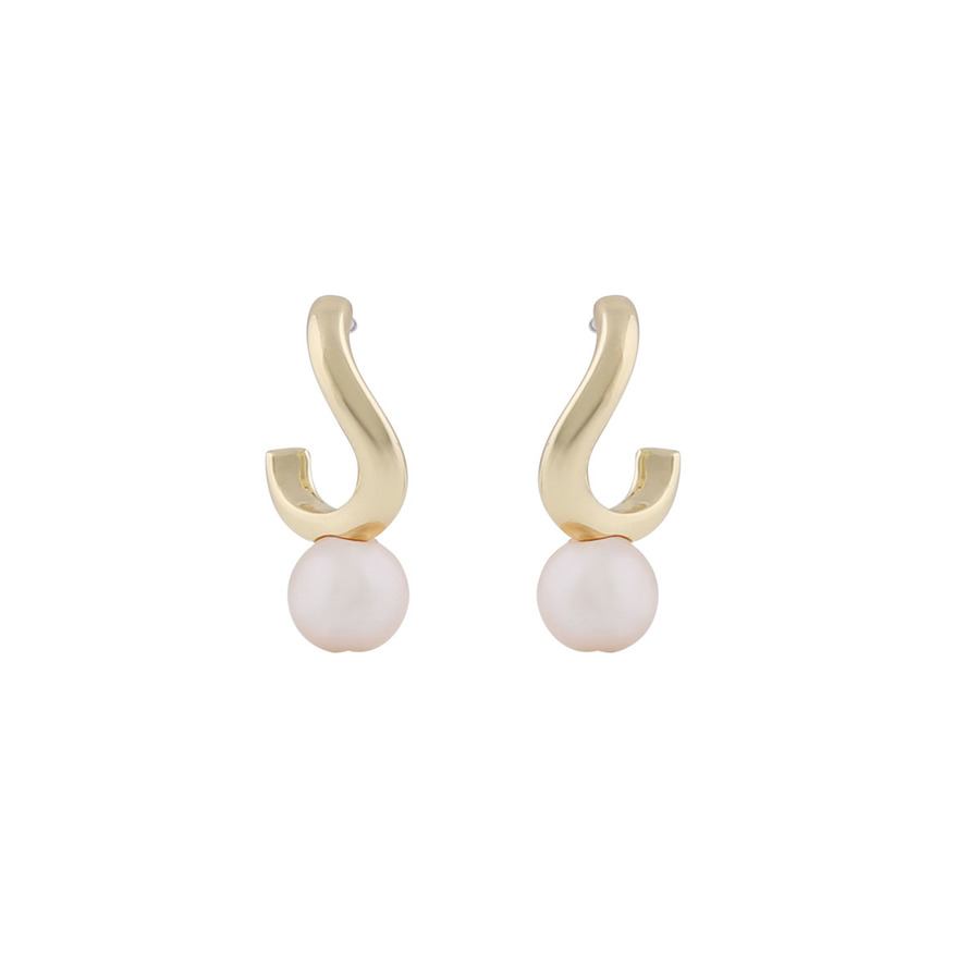 Snö of Sweden Julie Small Earring Gold/White