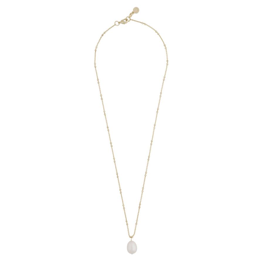 Snö of Sweden Julie Pendant Necklace Gold/White