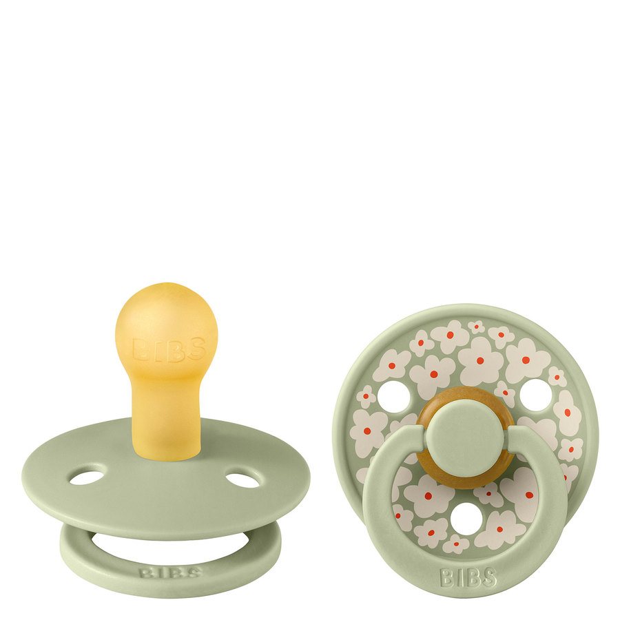 BIBS Pacifier Colour Latex Studio Collection Jasmine Sage Mix Siz