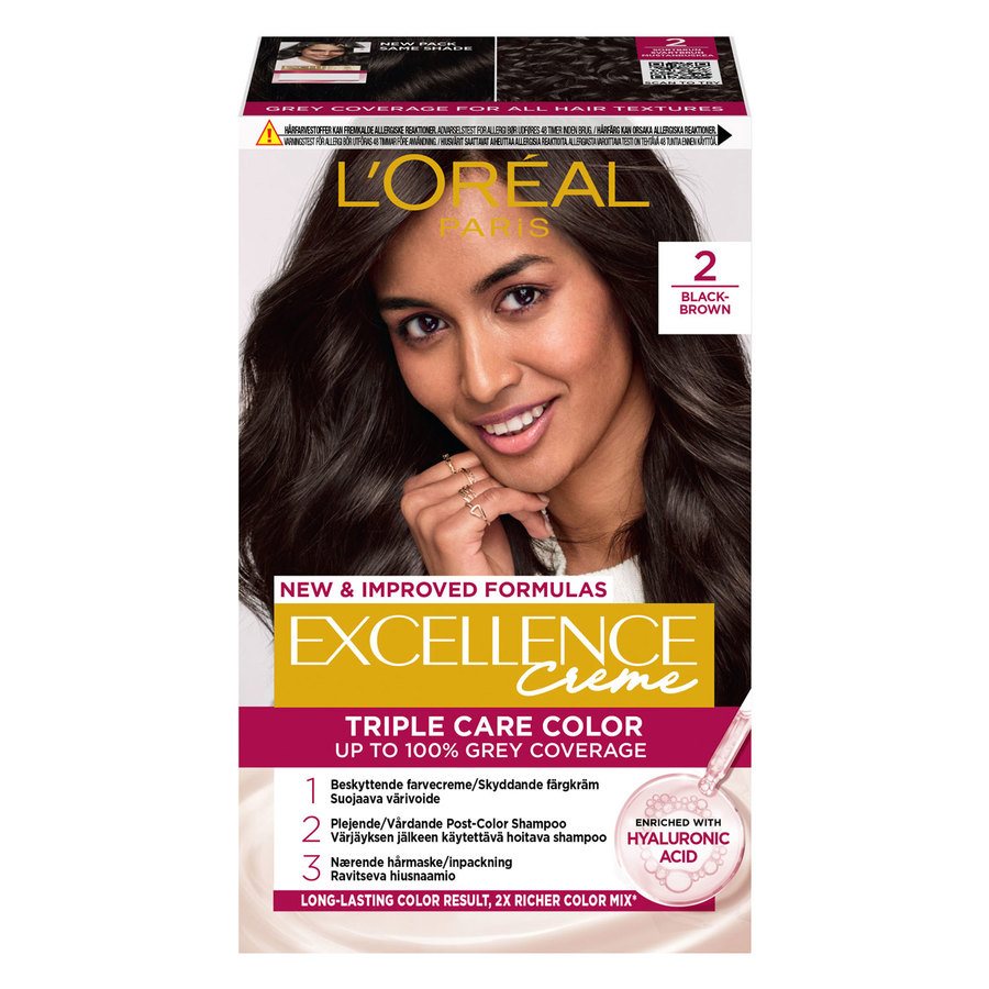 L'Oréal Paris Excellence Crème 2 Black-Brown