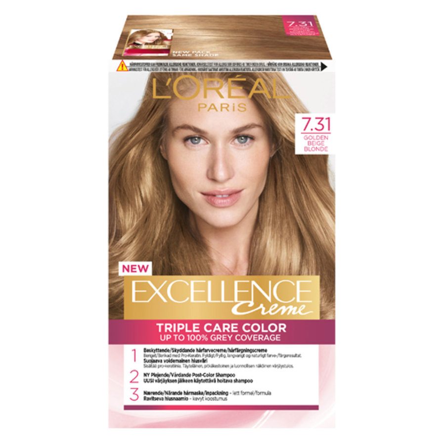 L'Oréal Paris Excellence Crème 7.31 Golden Beige Blonde