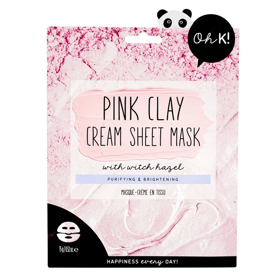 Oh K! Pink Clay & Witch Hazel Cream Sheet Mask