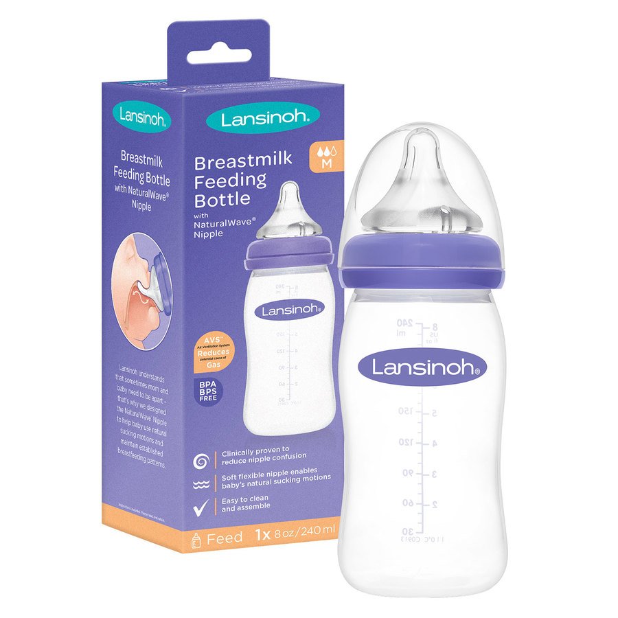 Lansinoh NaturalWave Baby Bottle 240 ml