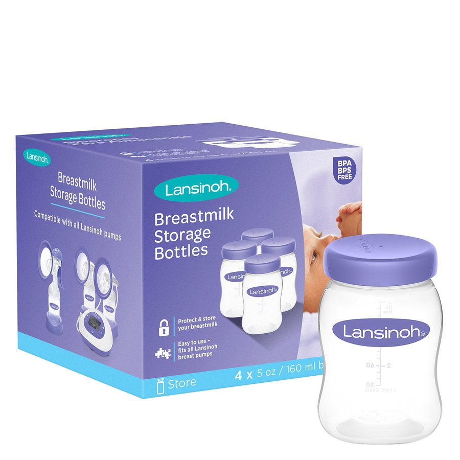 Lansinoh Breast Milk Storage Bottles 160 ml 4 st