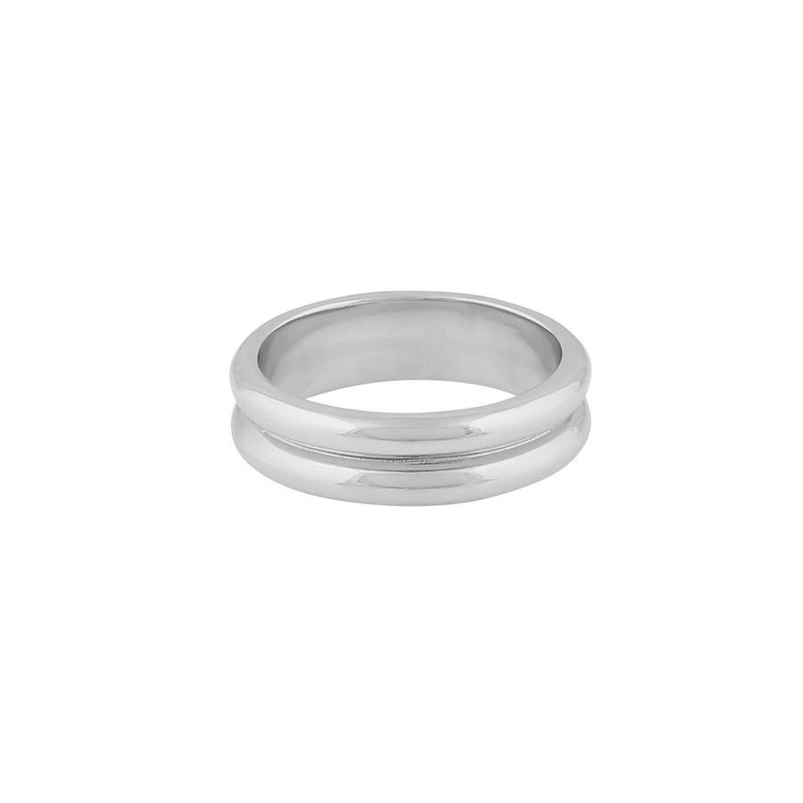 Snö of Sweden Casual Kim Double Ring Plain Silver L