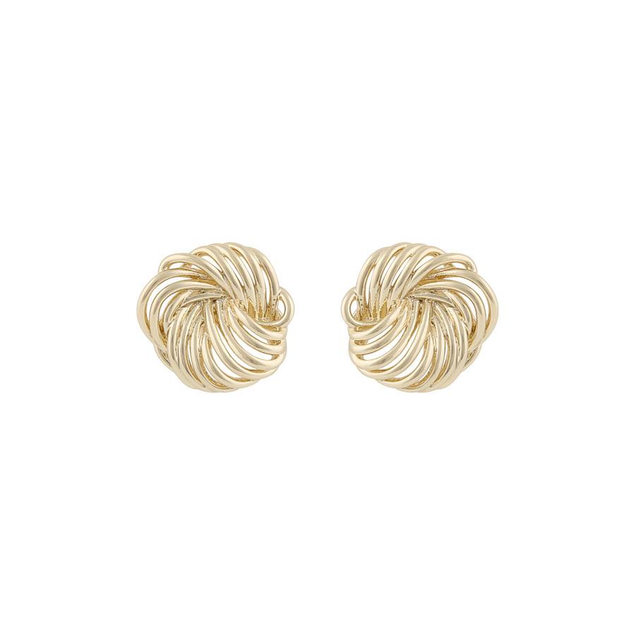 Snö Of Sweden Dakota Small Round Earring Plain Gold