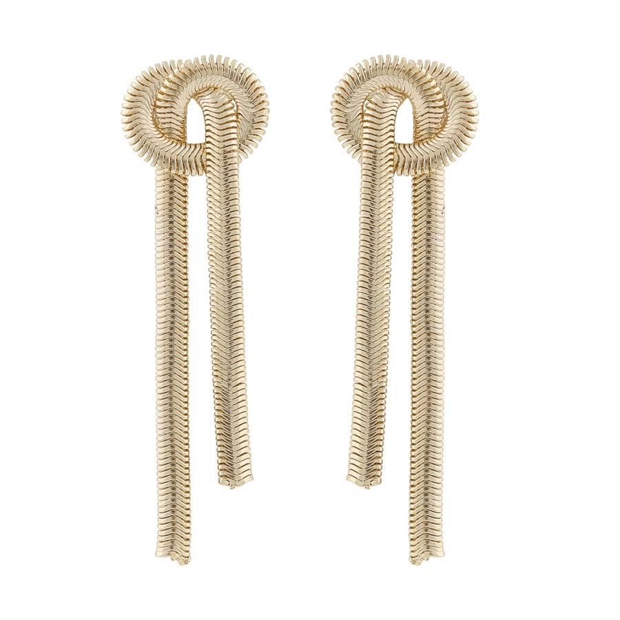 Snö Of Sweden Dakota Tassel Earring Plain Gold