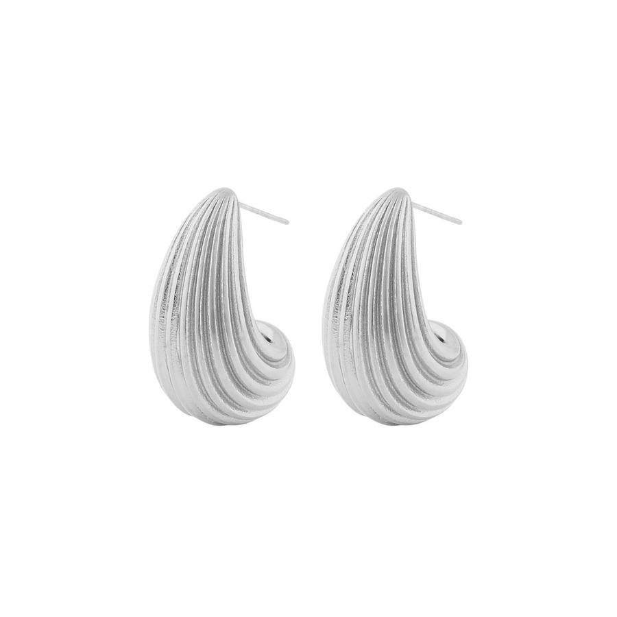 Snö Of Sweden Dakota Drop Earring Plain Silver