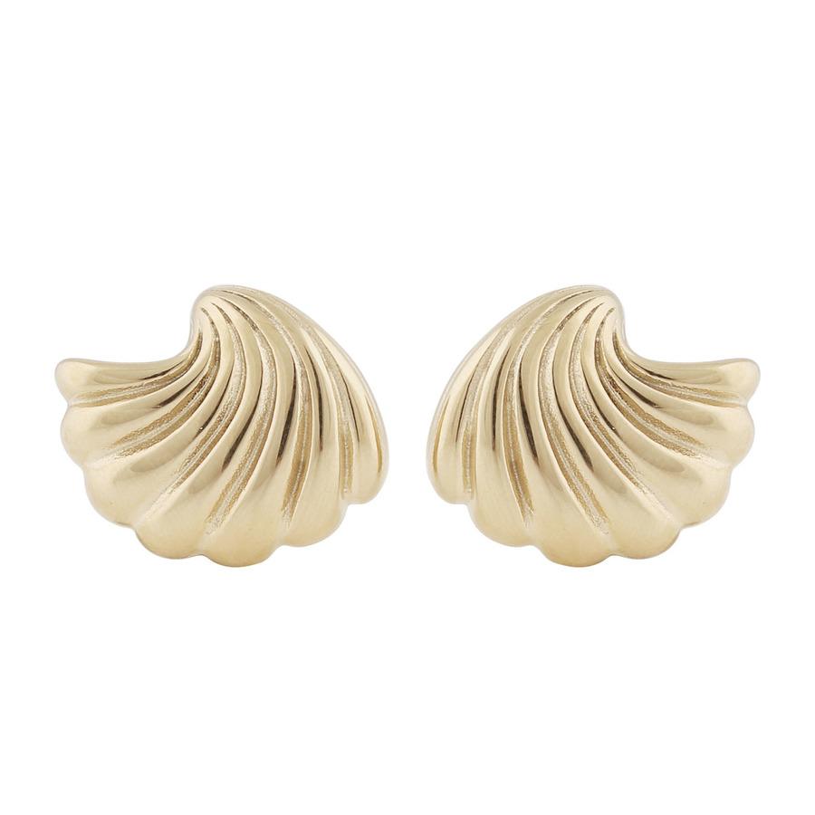 Snö Of Sweden Dakota Twist Earring Plain Gold