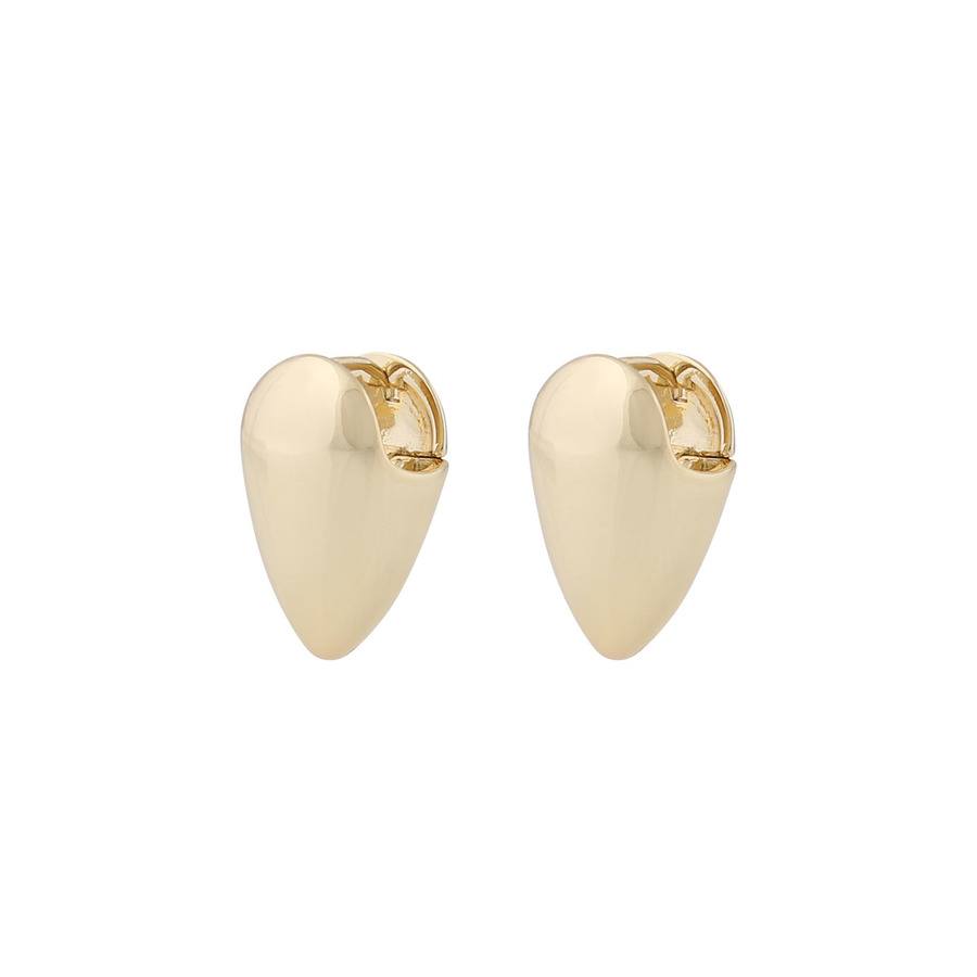 Snö of Sweden Aero Short Earring Plain Gold