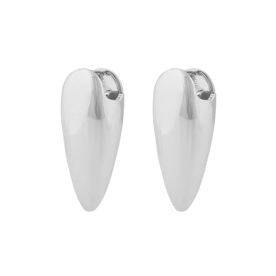 Snö of Sweden Aero Mid Earring Plain Silver