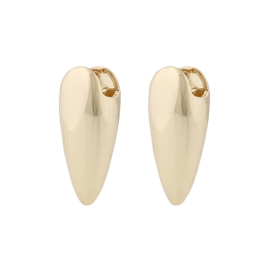 Snö of Sweden Aero Mid Earring Plain Gold