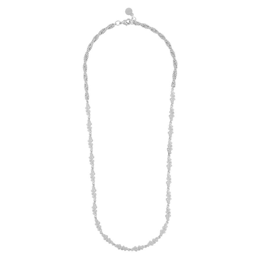 Snö of Sweden Lauren Small Necklace Plain Silver 42 cm