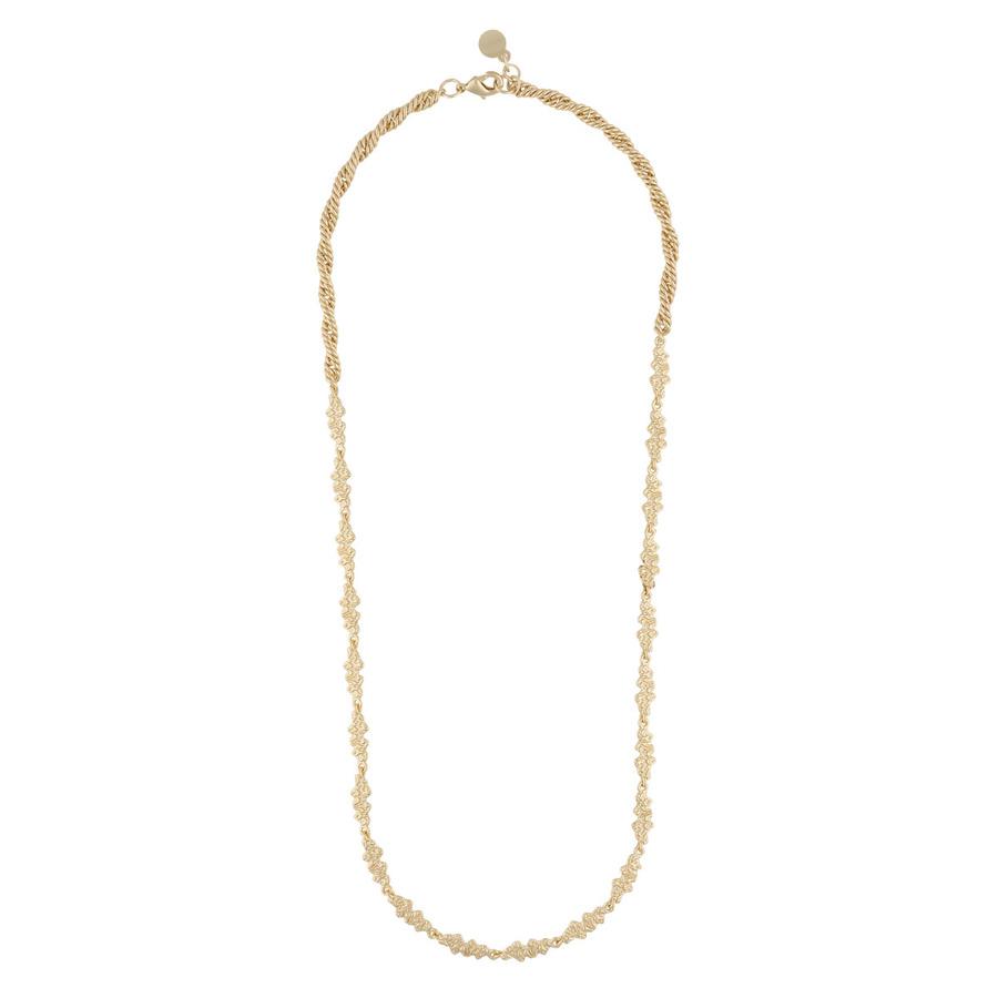 Snö of Sweden Lauren Small Necklace Plain Gold 42 cm