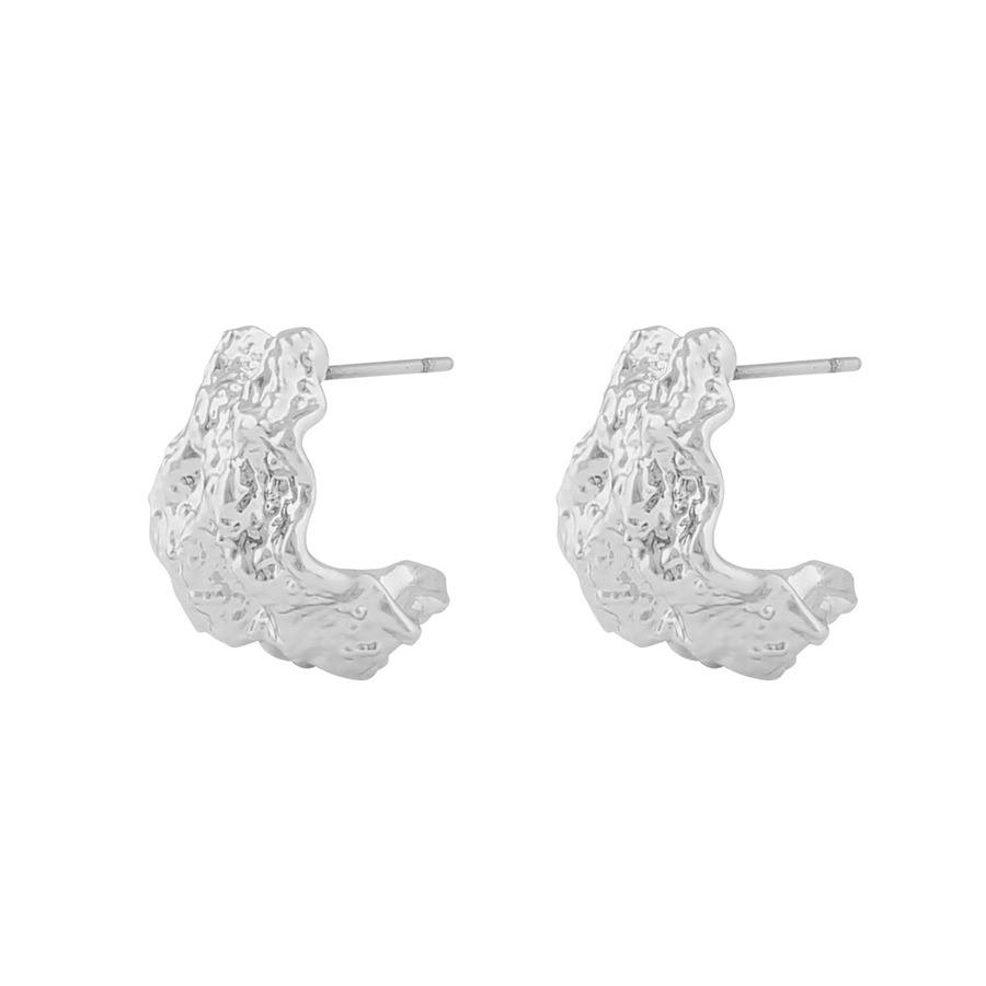 Snö of Sweden Lauren Oval Earring Plain Silver