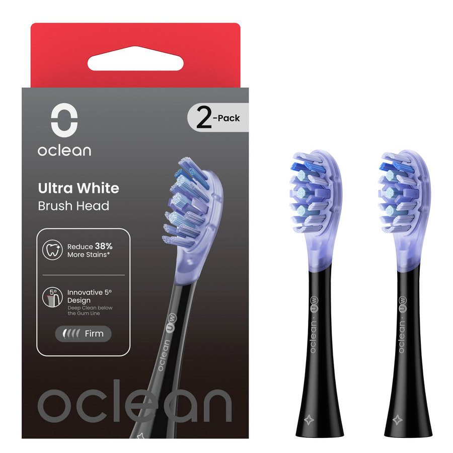 Oclean Ultra White Brush Head Black 2 st