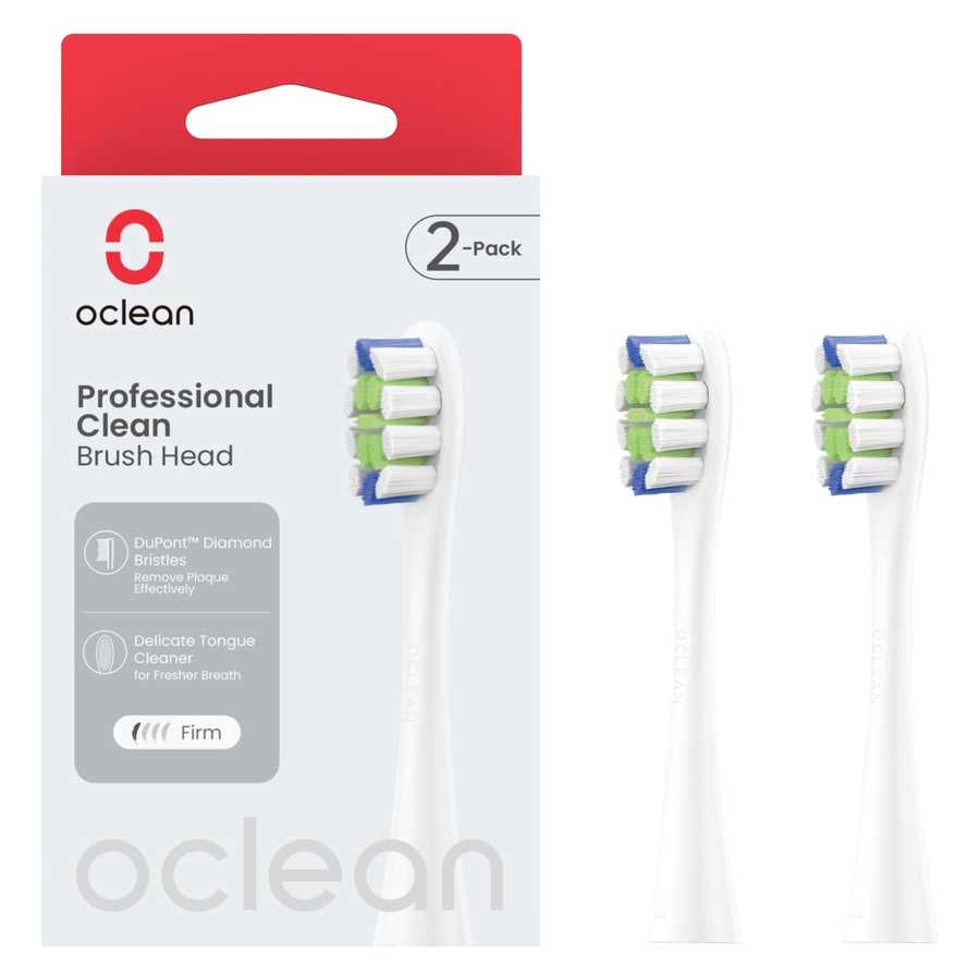 Oclean Professional Clean Brush Head White 2 st