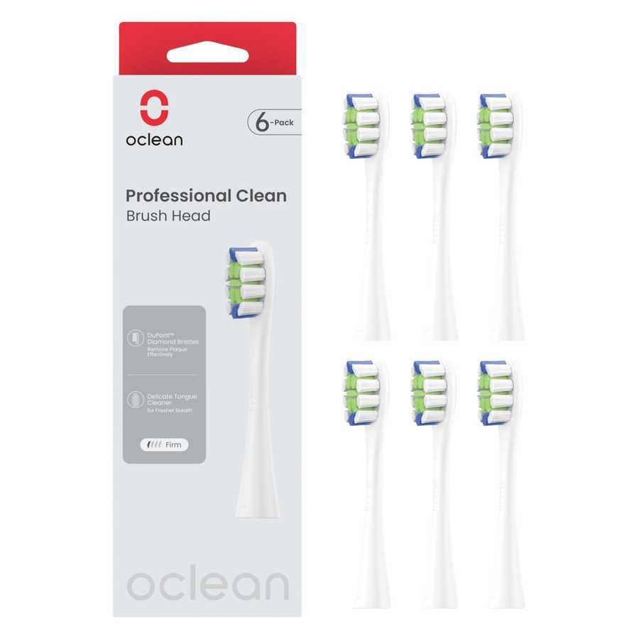 Oclean Professional Clean Brush Head White 6 st